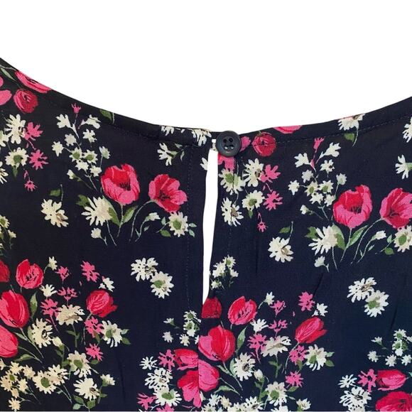 Vintage Dressbarn woman navy and Red Sleeveless Maxi Sundress plus size 16W - Picture 8 of 10